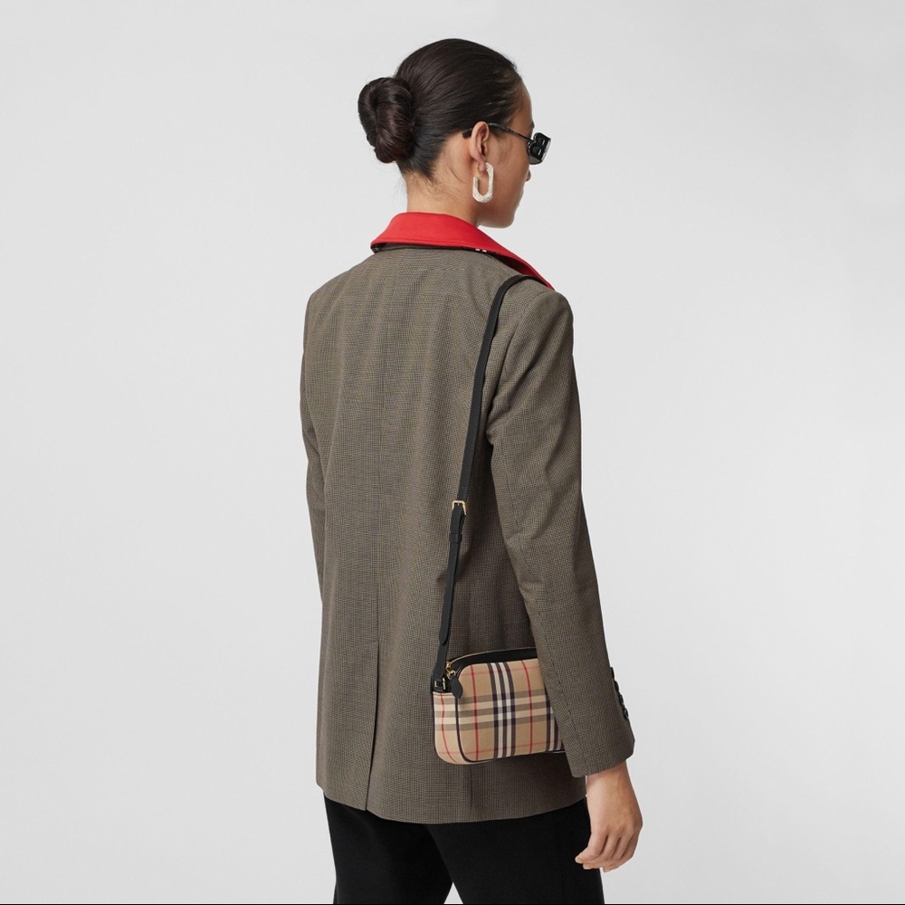 Burberry Small Vintage Check and Leather Camera Bag - Picture 7 of 8